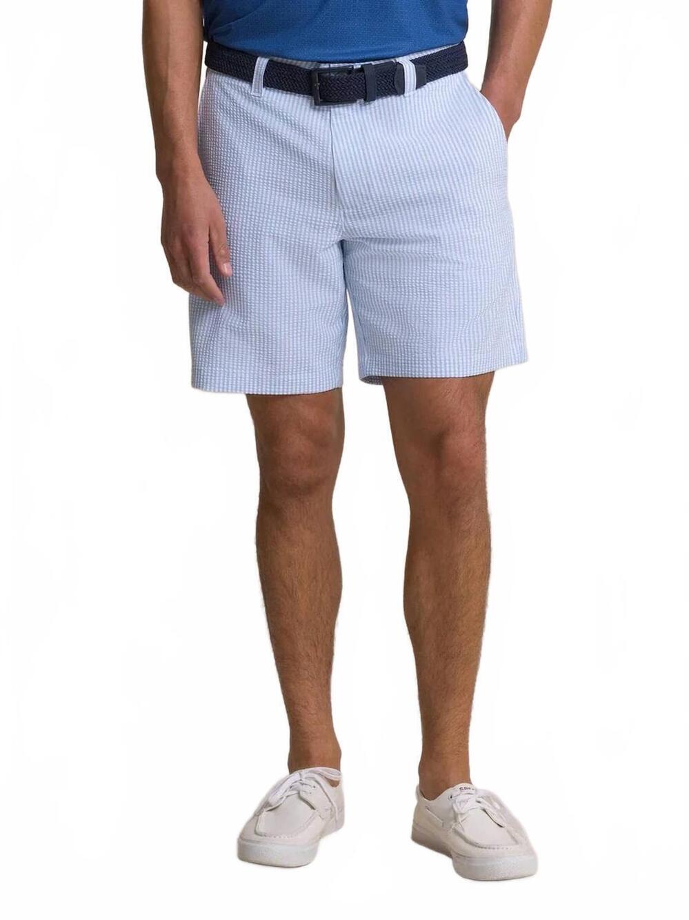 NEW SOUTHERN TIDE men's seersucker 8" coastal breeze performance short in ocean